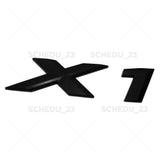 Matte Black 16-18BMW X1 Letter Logo Emblem Badge Rear Liftgate Nameplate M Sport