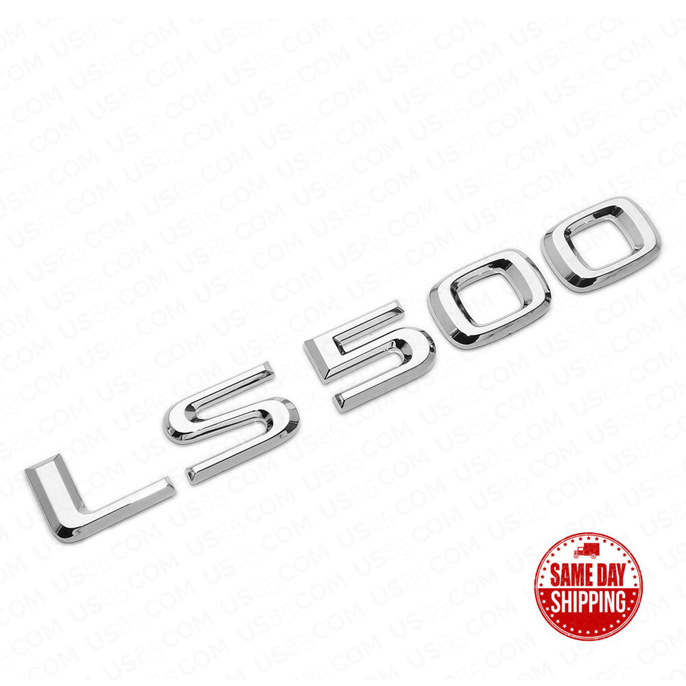 For Lexus Rear Turnk Lid Chrome LS 500 Letter Logo Badge Emblem Car Replace