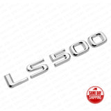 For Lexus Rear Turnk Lid Chrome LS 500 Letter Logo Badge Emblem Car Replace