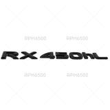 Lexus Liftgate Gloss Black RX 450hL Letter Logo Badge Car Emblem Replace F-Sport