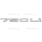 09-15 Chrome 750Li Trunk Lid Nameplate Letter Emblem Badge M Performance F02 F04
