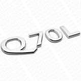 For Infiniti Q70L Rear Trunk Letter Badge Emblem Nameplate Sport Silver Chrome