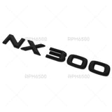 Lexus Liftgate Matte Black NX 300 Letter Logo Badge Car Emblem Replace F-Sport