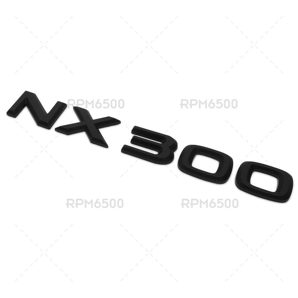 Lexus Liftgate Matte Black NX 300 Letter Logo Badge Car Emblem Replace F-Sport