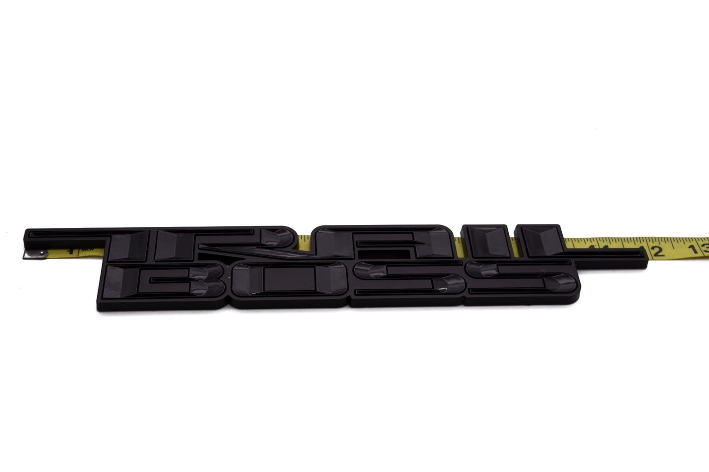 2 x Matte Black 2000-2024 Silverado Z71 Trailboss Emblem Badge Nameplate