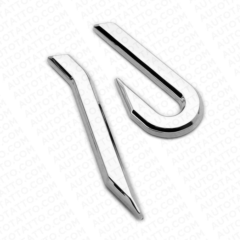 VW Golf R MK8 Lettering Chrome Tailgate Rear Logo Badge Nameplate Emblem Sport