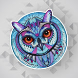 Colorful Cute OWL Sticker Decal Laptop Car Van Truck Liftgate Window Decorate