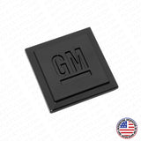 GM Logo Mark of Excellence 1.25" Fender Door Nameplate Emblem Badge Gloss Black