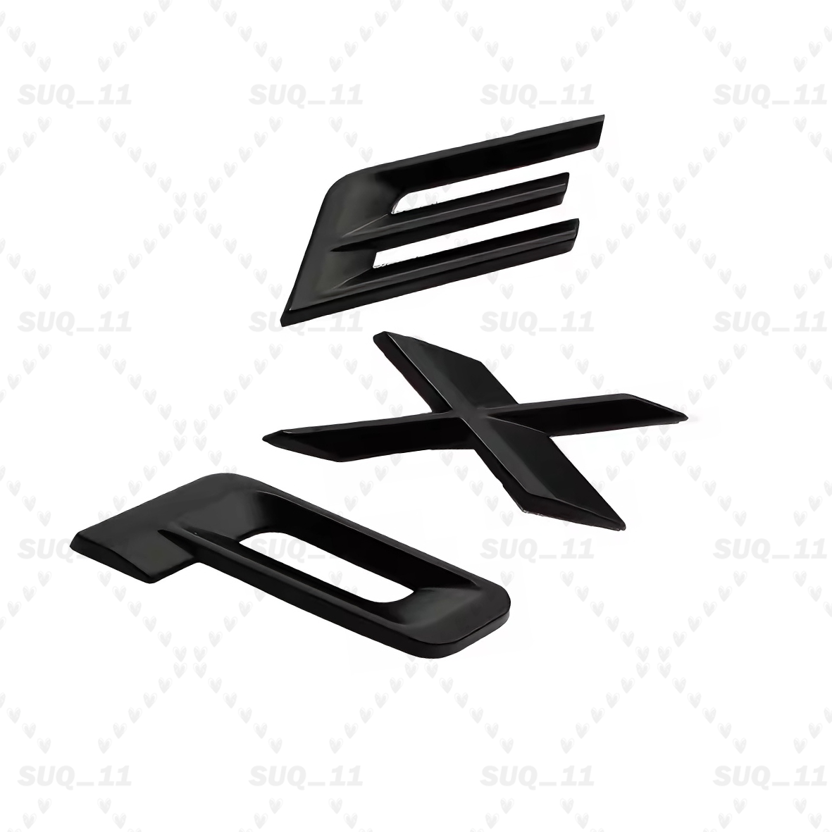 3D Black / Silver Front Hood Badge Adhesive Letter Sticker Emblem For Explorer