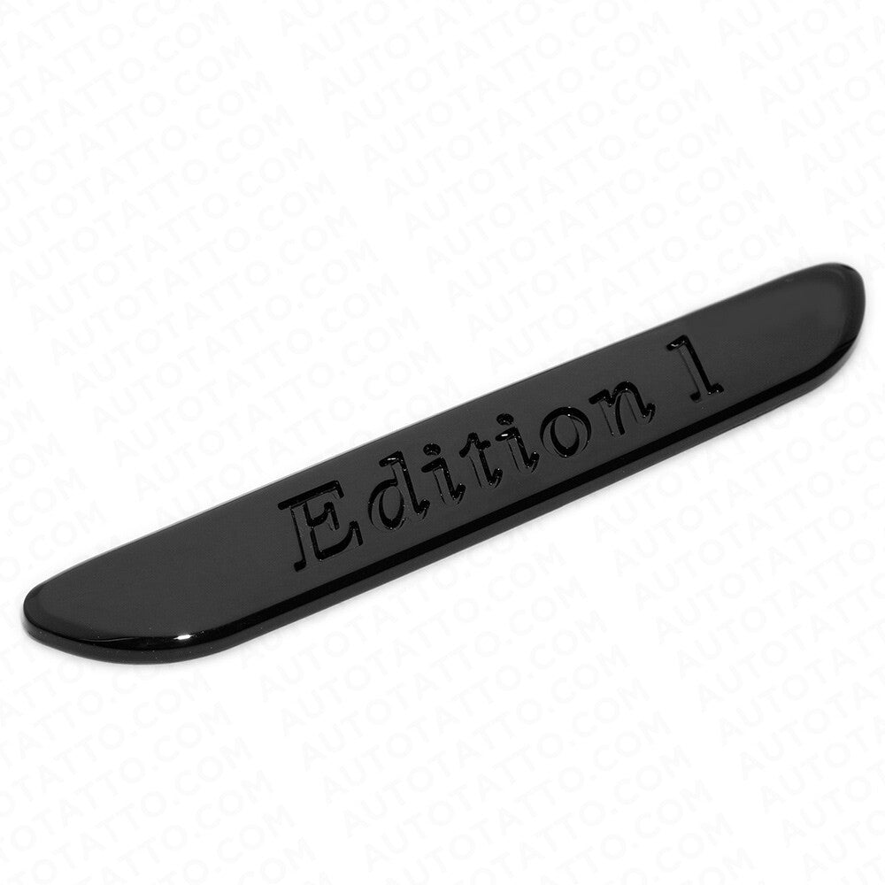 2x 3D Edition 1 Fender Marker Car AMG Logo Badge Emblem Sport Decoration Black