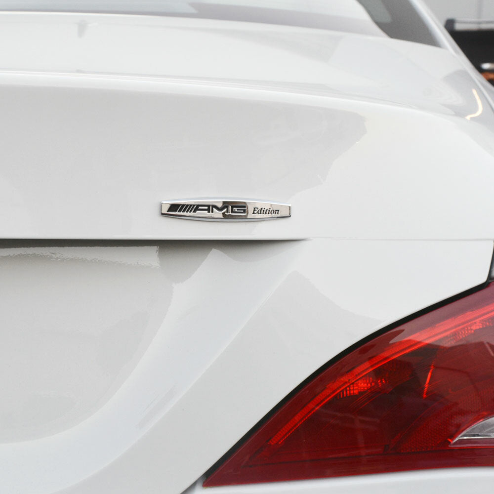2pcs Car AMG Edition Side Fender Marker 3D Decal Sticker Badge Emblem Decorate
