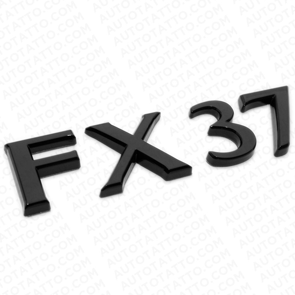 For Infiniti FX37 Rear Liftgate Logo Letter Badge Emblem Nameplate Gloss Black