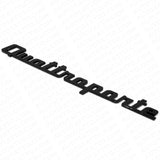 For Maserati Quattroporte Black Trunk Lid Nameplate Logo Emblem Badges Sport