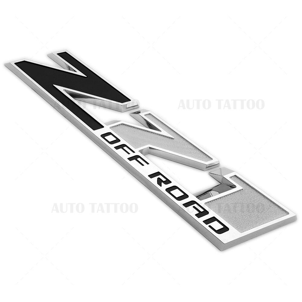Chevy 09-21 Z71 Offroad Front Door Nameplate Logo Emblem Badge OEM Chrome Black