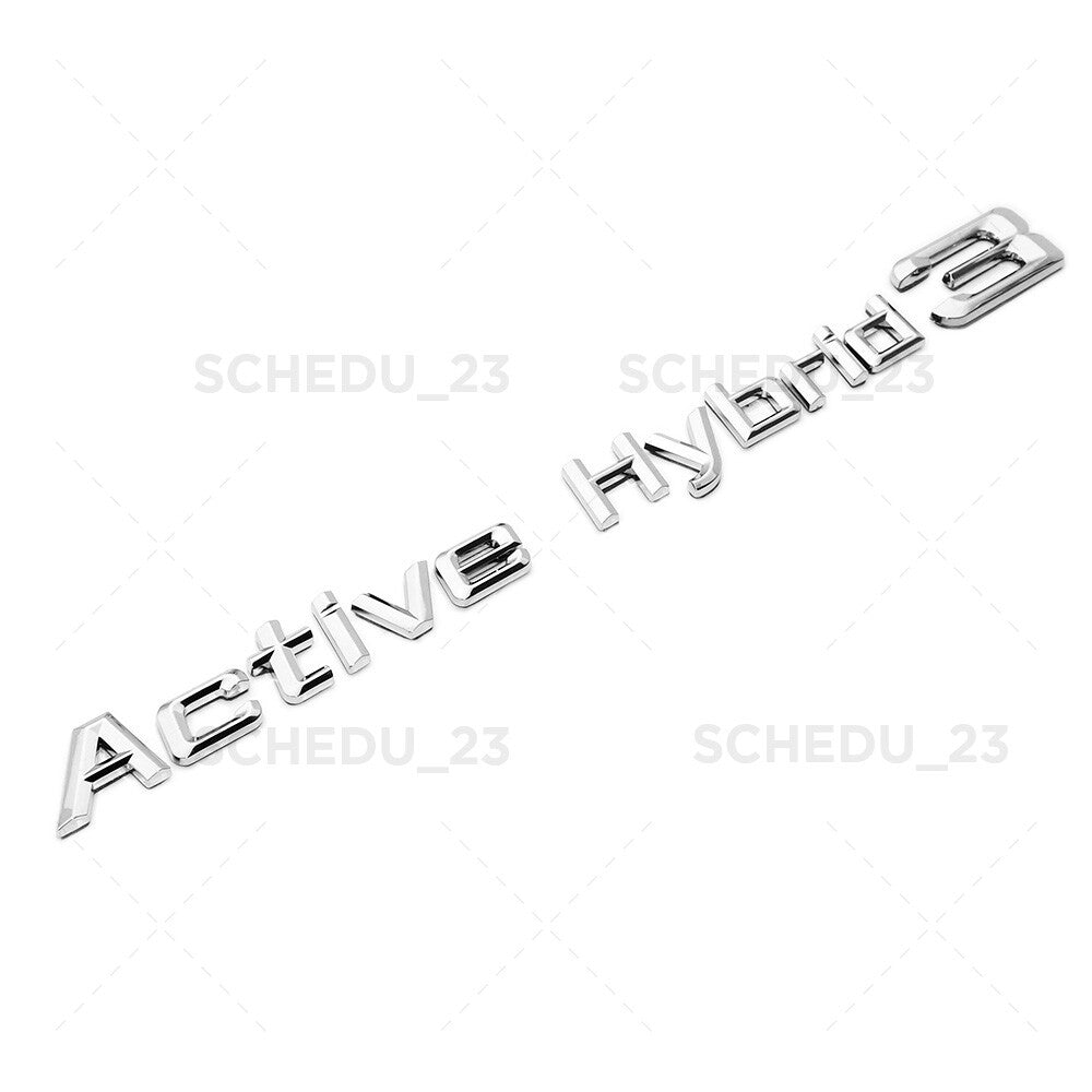 ActiveHybrid 3 Letter Emblem Replace Badge Car Trunk Lid M Series Performance
