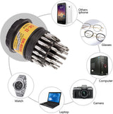 31in1 Screwdriver Set Magnetic Mini Tools for Phone Watch Laptop Glasses Repair