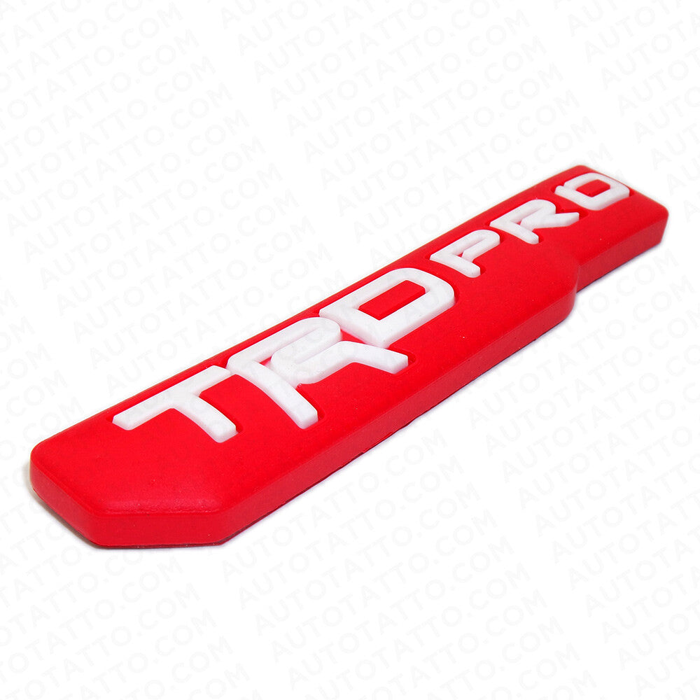 2x Mini TRD Pro Fender Door Tailgate Badge Logo Emblem Silicone Decoration Sport