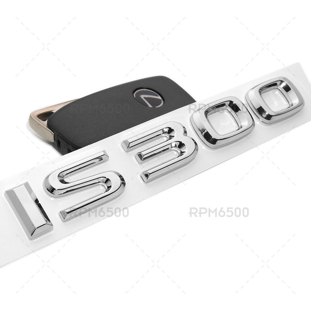 For Lexus Trunk OEM Chrome IS 300 Letter Logo Badge Emblem Car Replace F-Sport