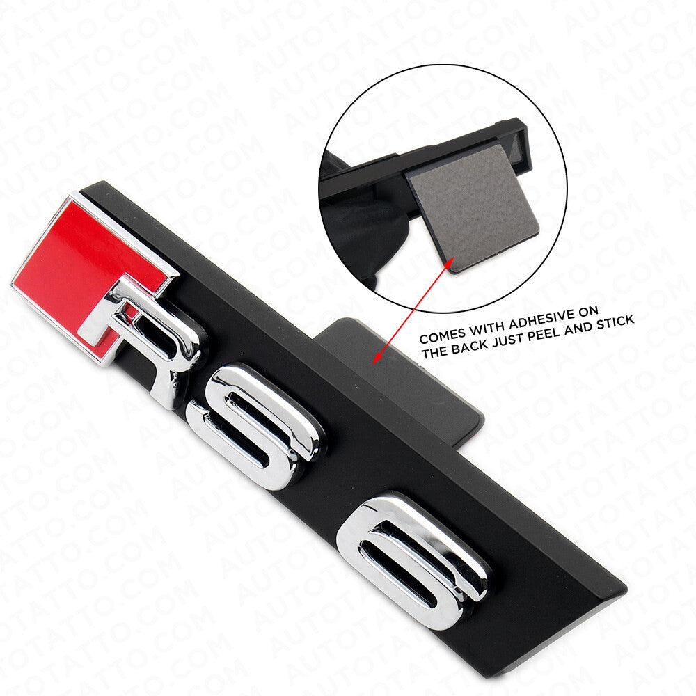 Audi RS6 Front Grille Bumper Radiator Lettering Emblem Badge Logo Sport Chrome