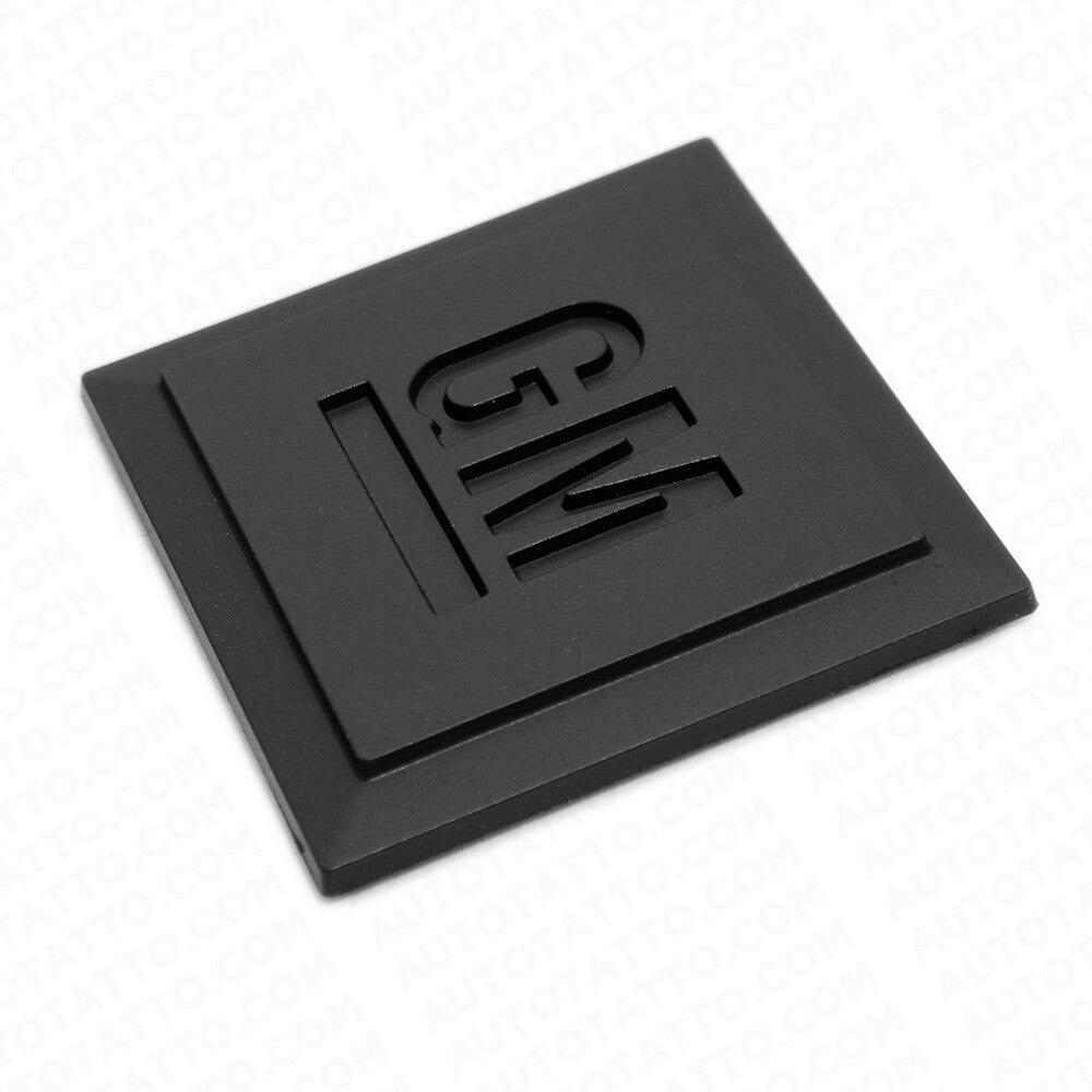 GM Logo Mark of Excellence 1.25" Fender Door Nameplate Emblem Badge Matte Black