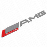 Red Tailgate Lid For AMG Black Series Nameplate Badge Emblem Sport Decoration