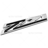 2pcs Chevy 19-21 Silverado Z71 Off Road Fender Letter Sport Emblem Badge Black
