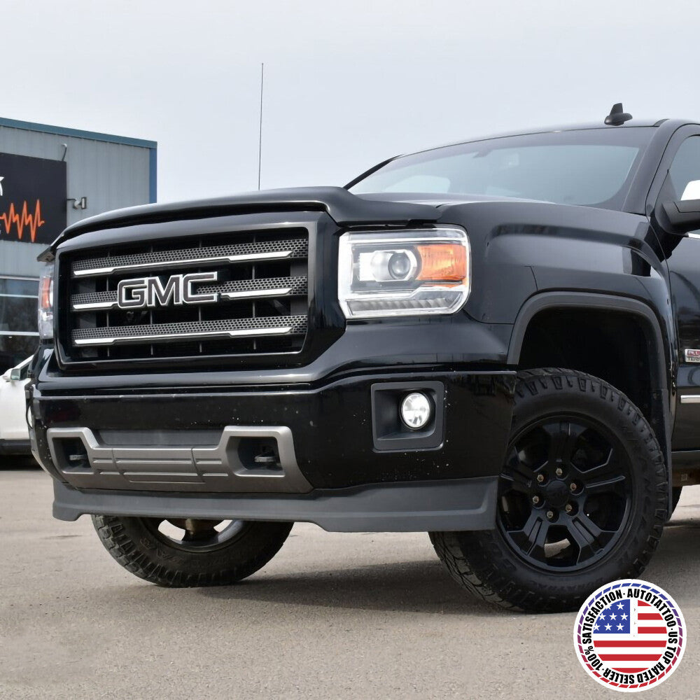 14-19 GMC Sierra Front Grille Letter Logo Emblem Adhesive Nameplate HD OEM Black