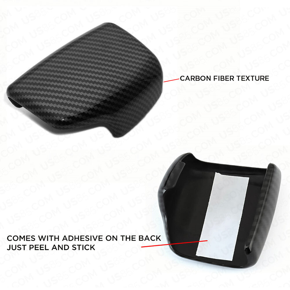 Car Carbon Fiber Texture Shift Knob Cover for AUDI A4 A5 S4 S5 Q7 16-20 Sport