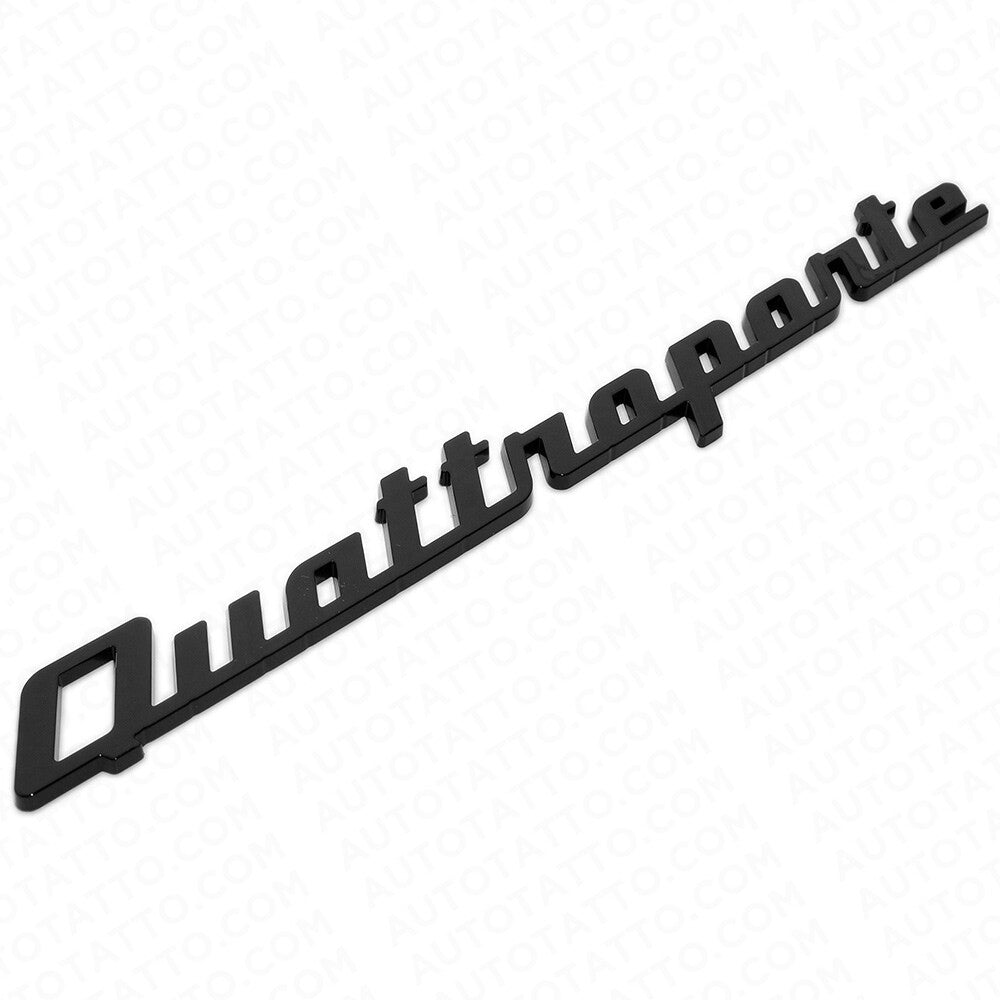 For Maserati Quattroporte Black Trunk Lid Nameplate Logo Emblem Badges Sport