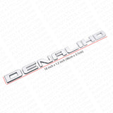2x Denali HD Side Door Tailgate Letter Nameplate Emblem Badge GMC 3D OEM Chrome