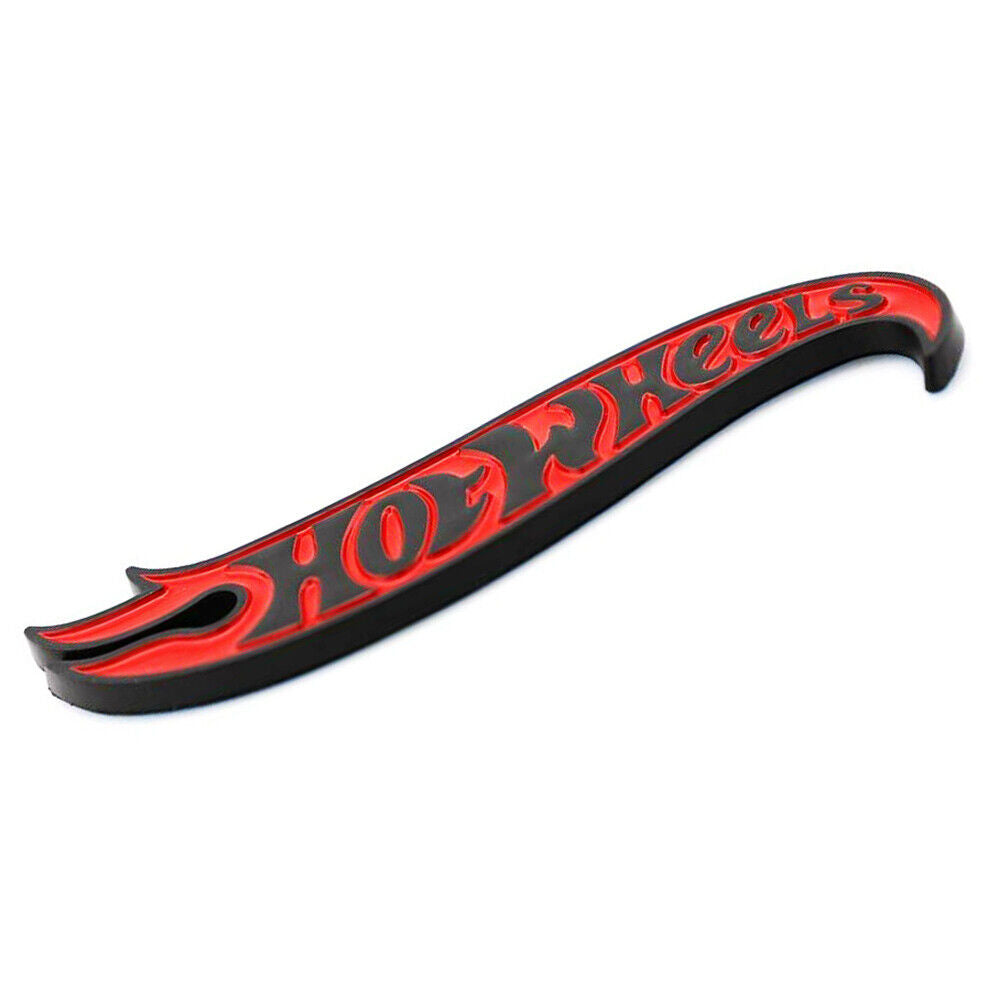 2 pieces/set 3D Fashion ABS Blk Red HotWheels Car Decal Sticker Auto Decoration