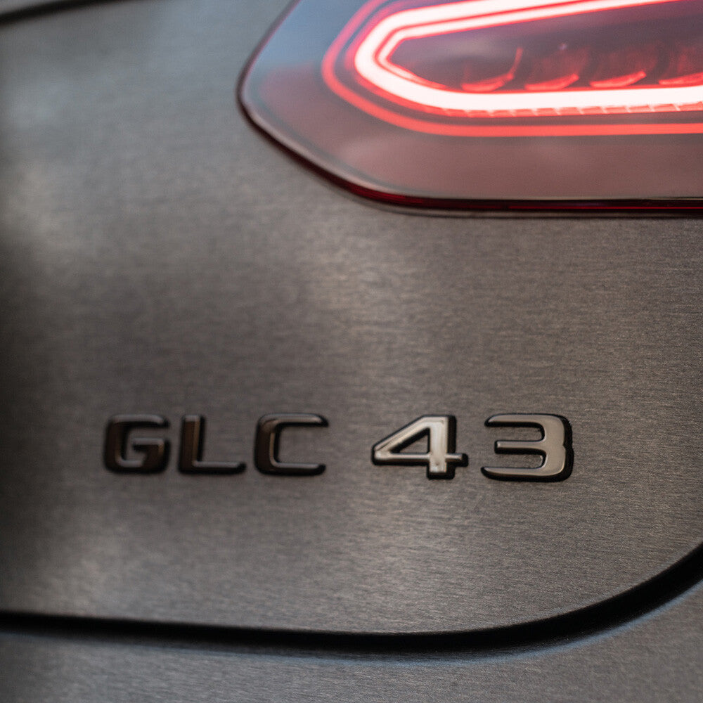 17-21 Mercedes GLC 43 Letter Emblem Liftgate Logo Badge AMG Sport Matte Black