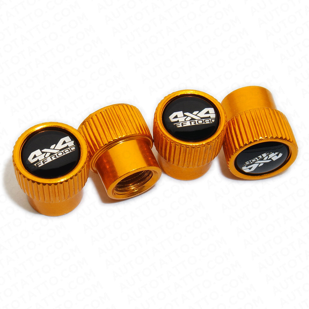 For Toyota 4x4 Off Road Roundel Car Wheels Tire Air Valve Caps Stem Dust Cover