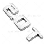 For Chevy Equinox Liftgate 2.0T Turbo Letter Logo Badge Emblem Sport OEM Chrome