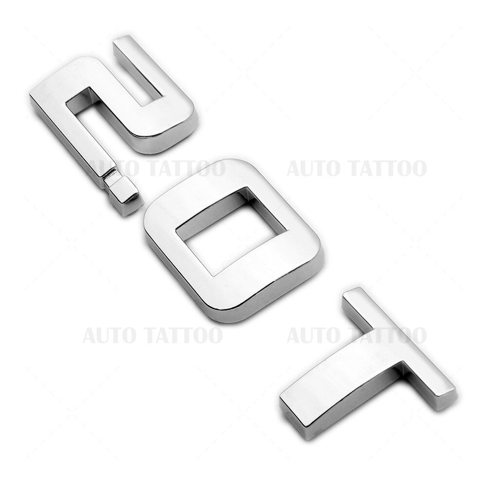 For Chevy Equinox Liftgate 2.0T Turbo Letter Logo Badge Emblem Sport OEM Chrome