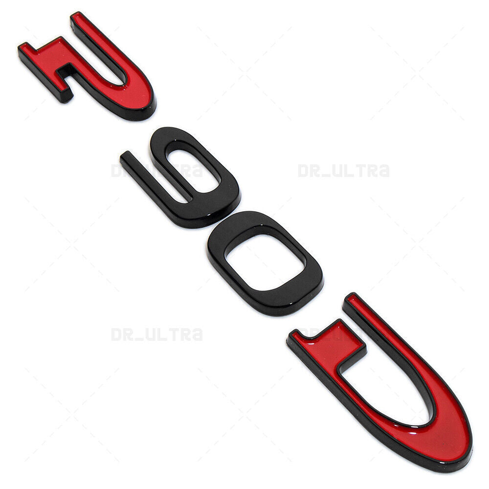Tesla Rear Liftgate Lid Model P90D Nameplate Logo Badge Emblem Sport Black & Red