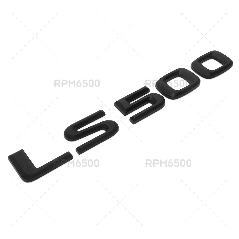 For Lexus Rear Turnk Lid LS 500 Letter Logo Badge Emblem Car Replace Matte Black