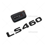 For Lexus Rear Turnk Lid Matte Black LS 460 Letter Logo Badge Emblem Car Replace