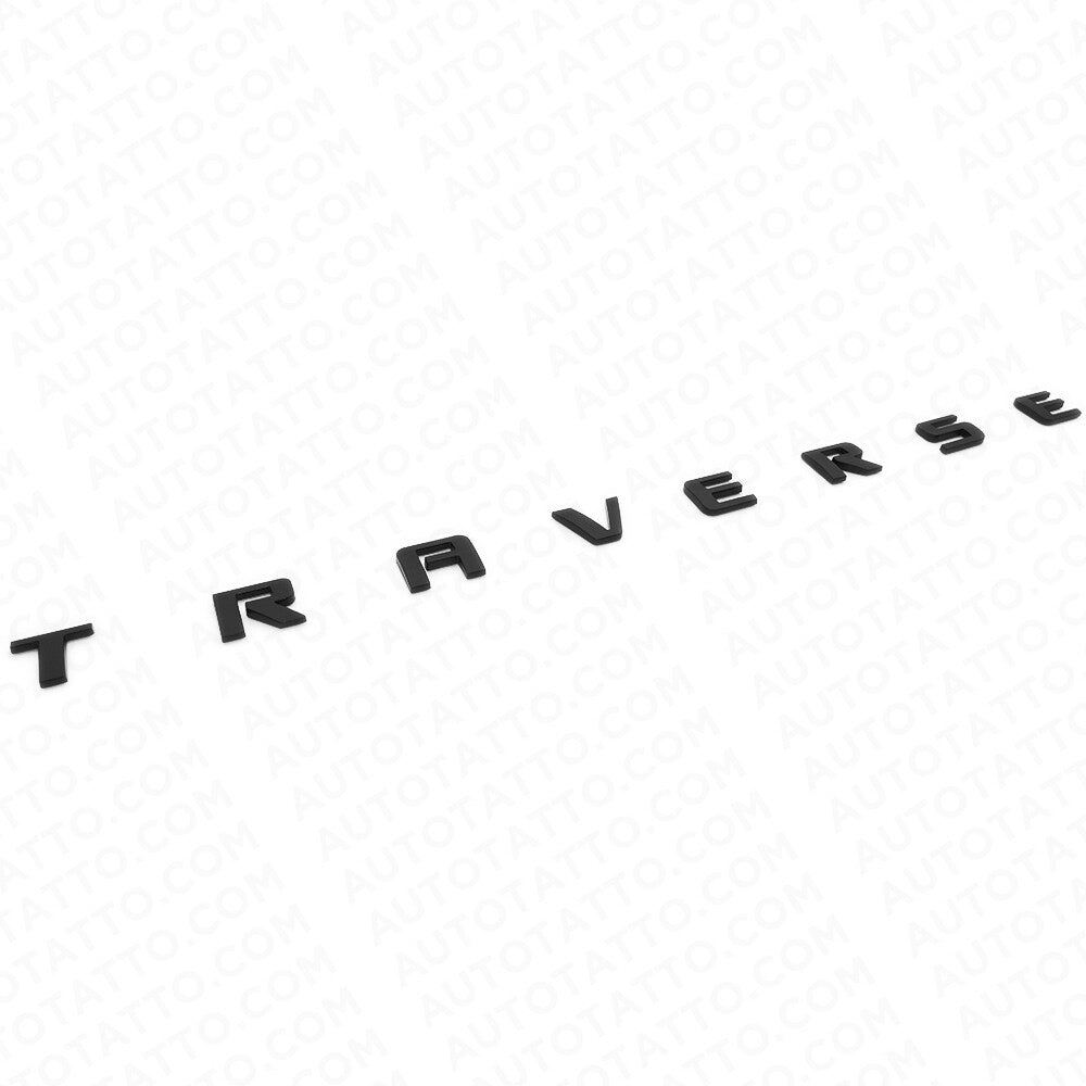 Chevy Traverse Front Door Left or Right Badge Nameplate Logo Emblem Matte Black