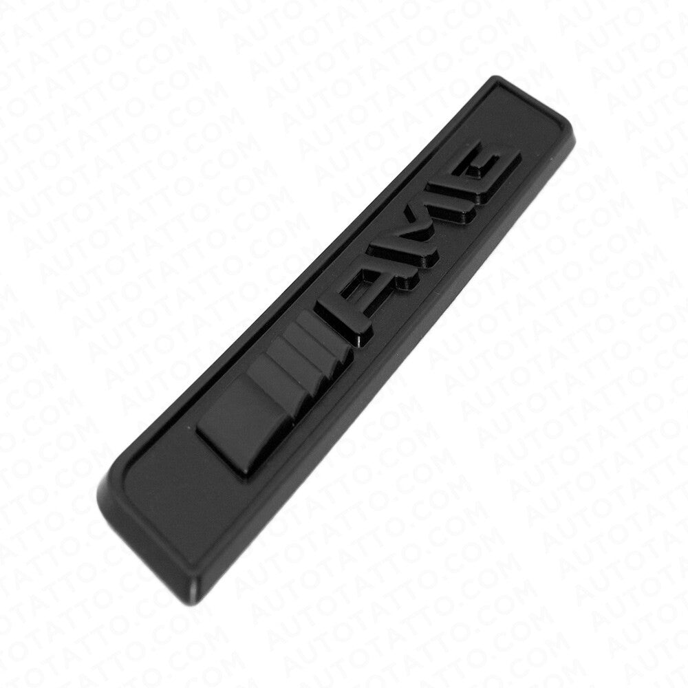 2x Flat Black AMG Special Edition Emblem Fender Logo Badge Nameplate Decoration