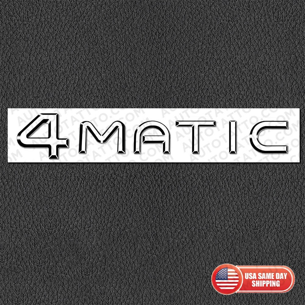 21-25 Mercedes-Benz EQ EQB EQE EQS SUV Rear 4 MATIC Letter Emblem Badge Chrome