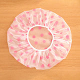 5Packs Waterproof PEVA Elastic Reusable Shower Hair Cap Beauty Salon Spa Cooking