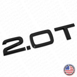 Audi Car Rear Trunk Deck Lid 2.0T Turbo Nameplate Emblem Logo Badge Gloss Black