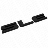 GMC SLE Tailgate Liftgate Door Letter Nameplate Emblem Logo Badge Matte Black
