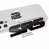 2x Black Out Tacoma 4 Runner TRD Pro SR5 Emblem Side Rear Door Tailgate Badge