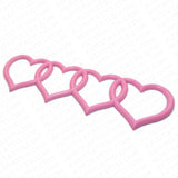 For Audi Sport Car Trunk Lid Love Heart Rings Badge Logo Emblem Gift Pink Lady