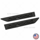 Audi Allroad Fender Left & Right Marker Nameplate Badge Emblem Sport Matte Black