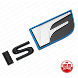 For Lexus Trunk Lid  IS F ISF Letter Logo Badge Decal Emblem Car F-Sport Black