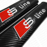 Audi S line Car Carbon Seat Belt Cover Safety Shoulder Strap Cushion Pad Harness