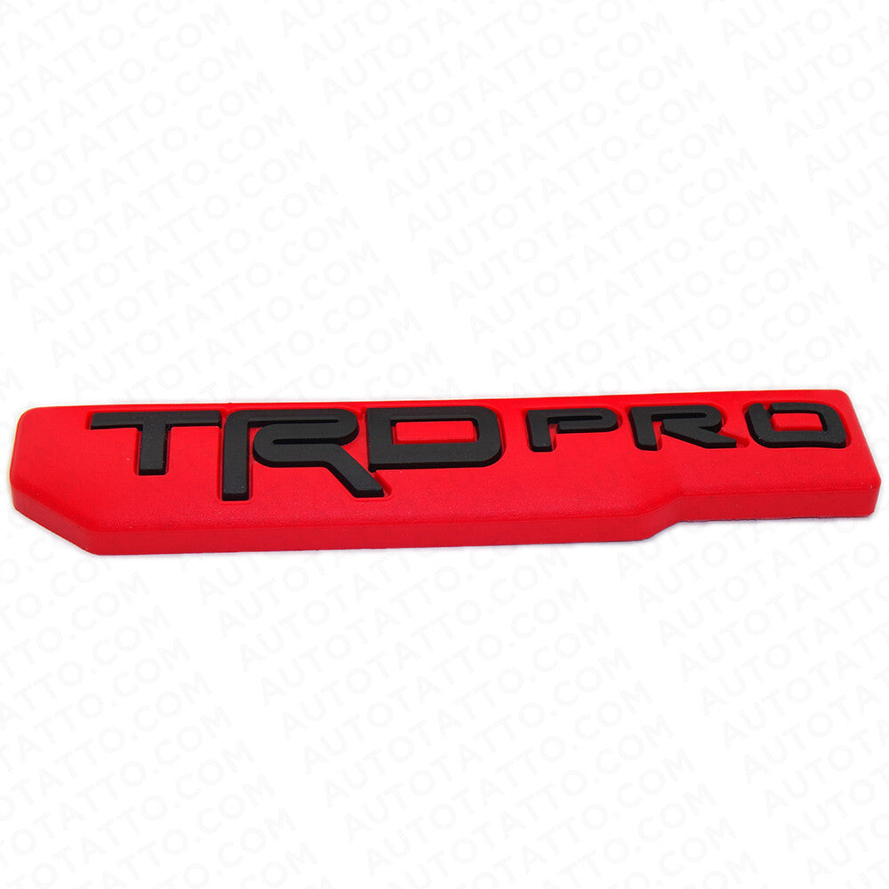 2x Mini TRD Pro Fender Door Tailgate Badge Logo Emblem Silicone Decoration Sport